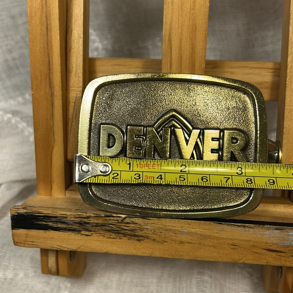Denver equipment vintage belt buckle - Picture 2 of 7